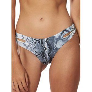 Dolce Vita Snake Print Cut Out Side Bikini Bottom